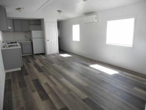 View of kitchen & large living rm