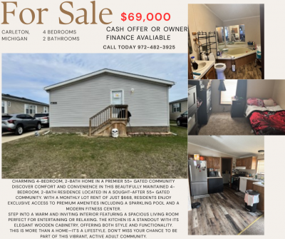 Mobile Home at 13550 Heritage St Carleton, MI 48117