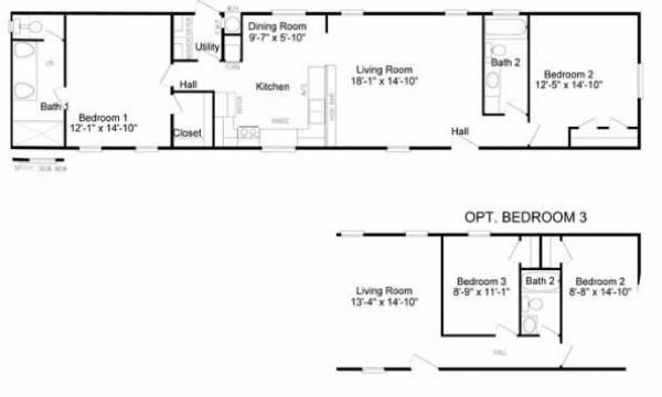2023 Elliott Mobile Homes Solitaire Mobile Home