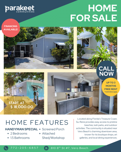 Mobile Home at 810 8th Street #7 Vero Beach, FL 32962