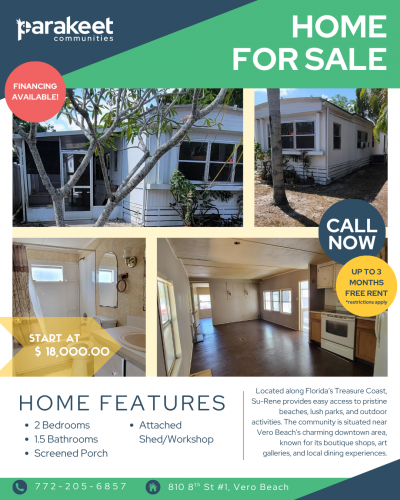 Mobile Home at 810 8th St #1 Vero Beach, FL 32962