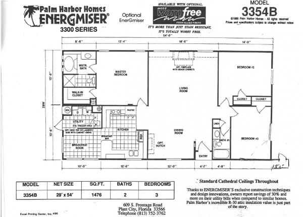 1990 Palm Harbor Mobile Home