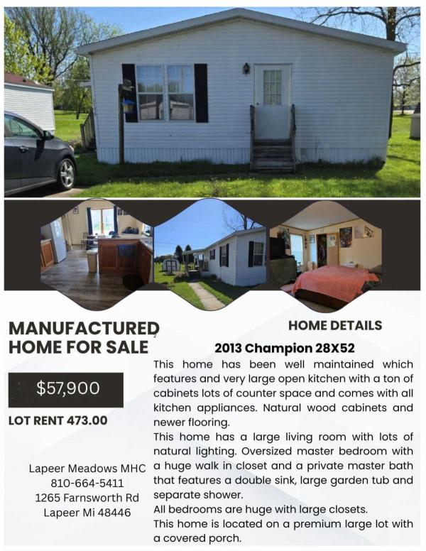 2013 Champion Mobile Home