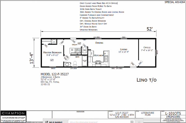 2025 Champion F35227 Manufactured Home