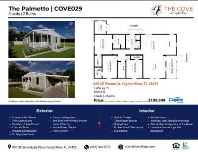 Photo 3 of 5 of home located at 835 SE Saffron Place Crystal River, FL 34429