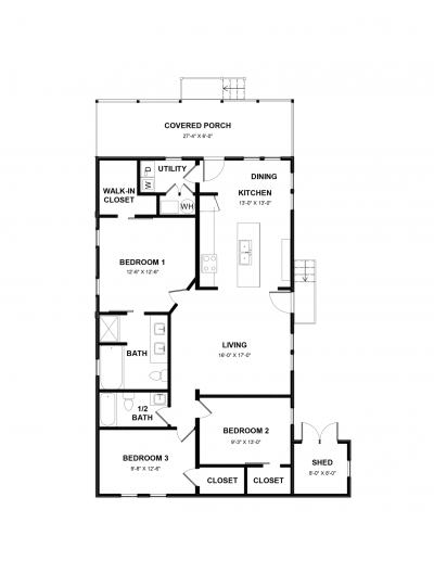 Photo 4 of 8 of home located at 1210 SE Hub Street Crystal River, FL 34429