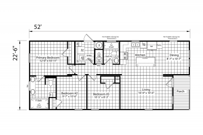 Champion Homes Grand Slam 2452445 Mobile Home Floor Plan