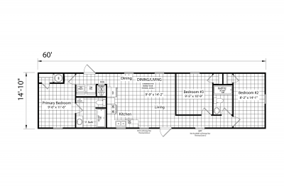 Champion Homes Home Run 1660304 Mobile Home Floor Plan