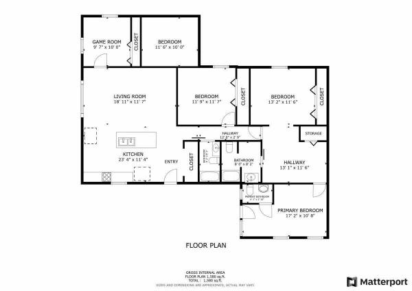 Floor plan of home