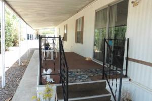 Front covered deck