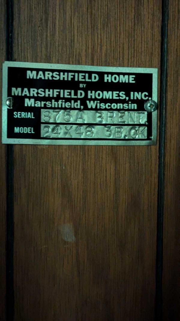 1968 Marshfield 24x48 3b.ok Mobile Home