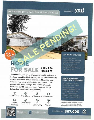 Mobile Home at 501 Oaklane Dr Lot Oak-501 West Des Moines, IA 50265