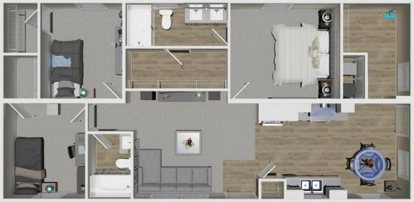 2025 Clayton HERE COMES THE SUN-25TPO24483AH25 Manufactured Home
