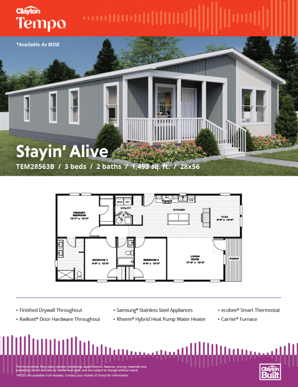 2025 Clayton 72TEM28563C Mobile Home