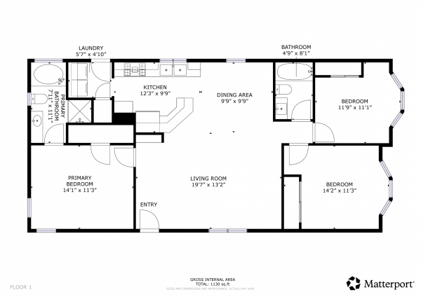 Floor plan of home