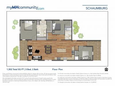 Mobile Home at 5038 Sawgrass Dr Monee, IL 60449