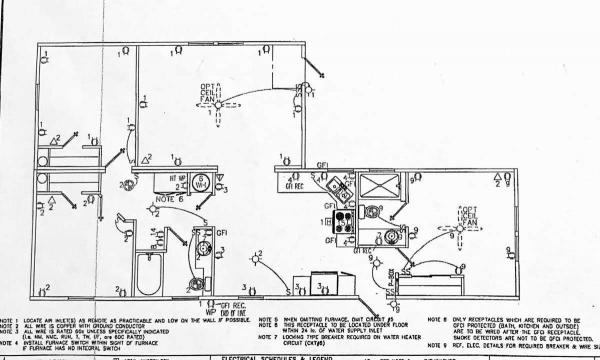 Floor plan of home
