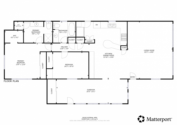 Floor plan of home