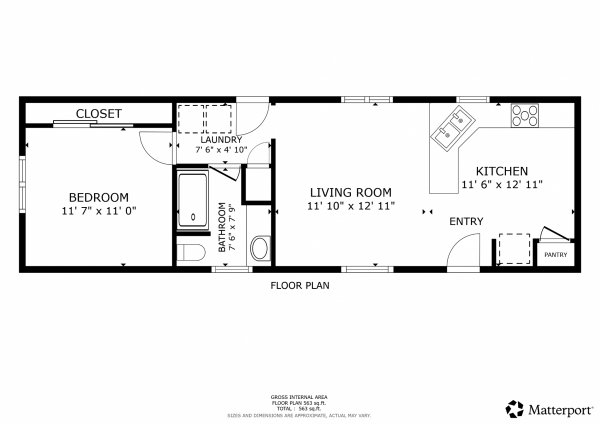 Floor plan of home