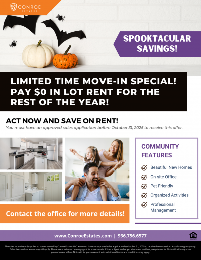 Mobile Home at 601 Kathy #Ka601 Conroe, TX 77301