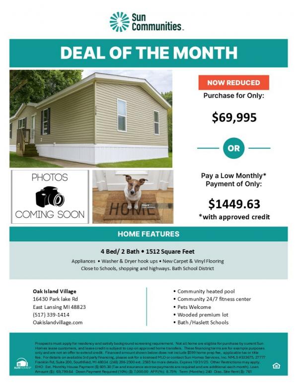 2015 Fairmont Harmony Mobile Home