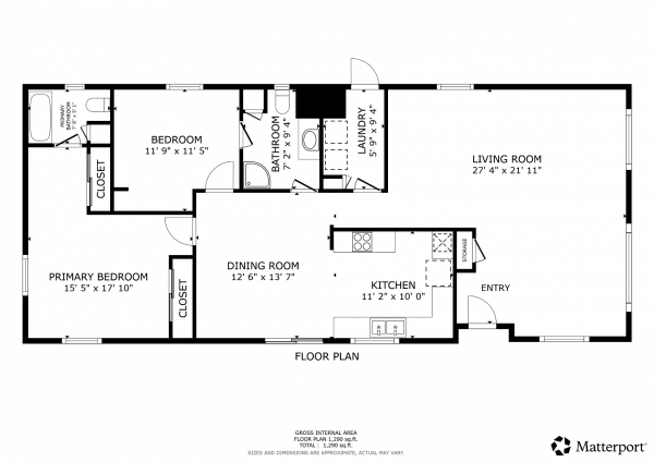 Floor plan of home