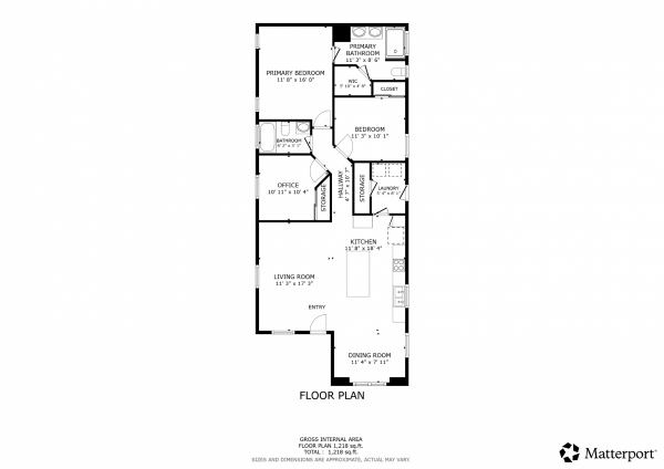 Floor plan of home