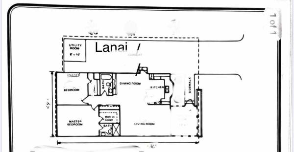 Floor plan of home