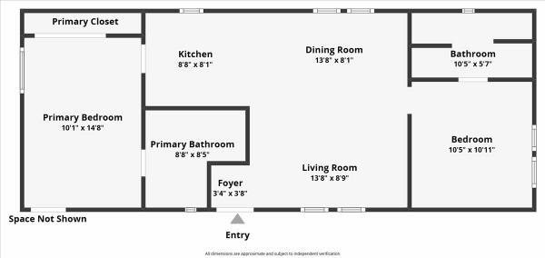 Floor plan of home