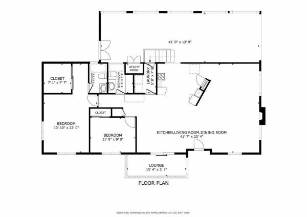 Floor plan of home
