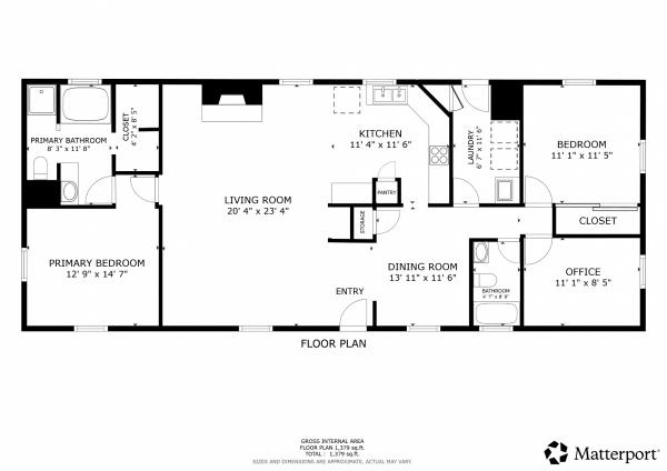 Floor plan of home