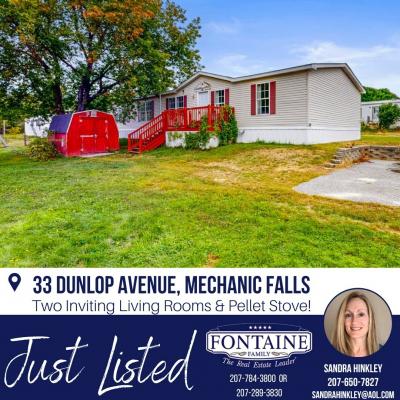 Mobile Home at 33 Dunlop Avenue Mechanic Falls, ME 04256