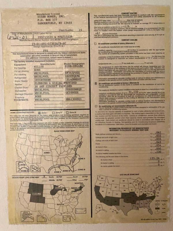 2001 Titan N/A Manufactured Home