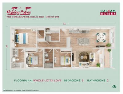 Photo 3 of 5 of home located at 9302 E Broadway Rd #159 Mesa, AZ 85208