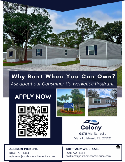 Mobile Home at 6818 Marilane St,Co293 Merritt Island, FL 32952