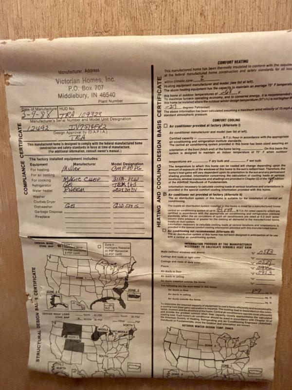 1988 Victorian mobile Home