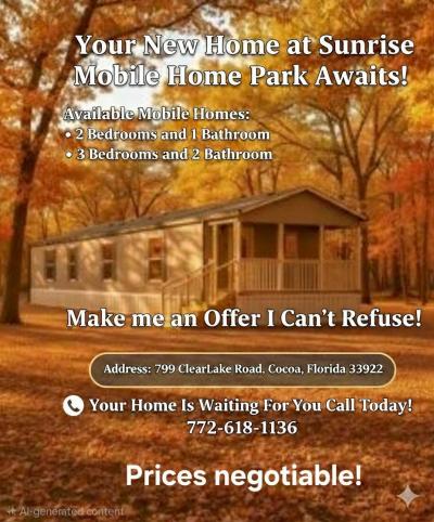 Mobile Home at 799 Clearlake Rd Cocoa, FL 32922