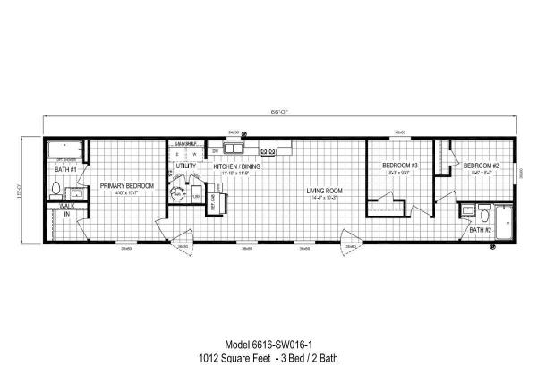 2025 Clayton 81TMP16663A Mobile Home