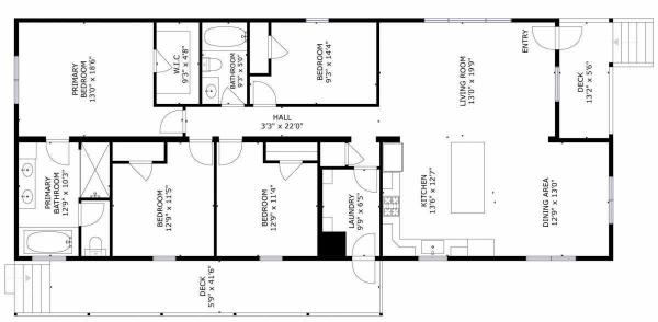 Floor plan of home