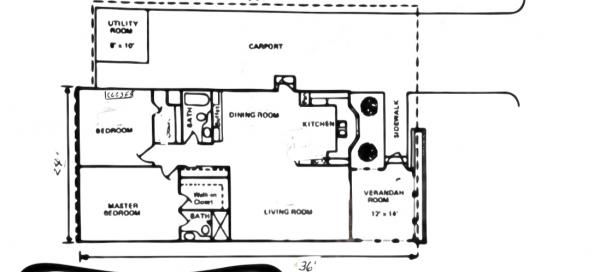 Floor plan of home
