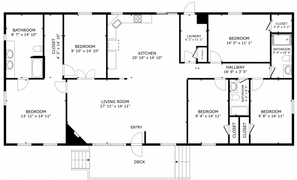 Floor plan of home