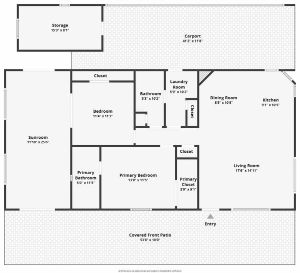 Floor plan of home