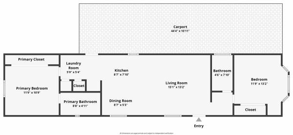 Floor plan of home