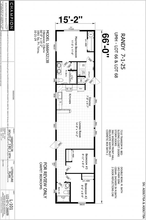 2025 Redman 68 NWSSL26609  Home