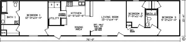 Photo 1 of 2 of home located at 6255 S. Telegraph Rd. #76 Erie, MI 48133