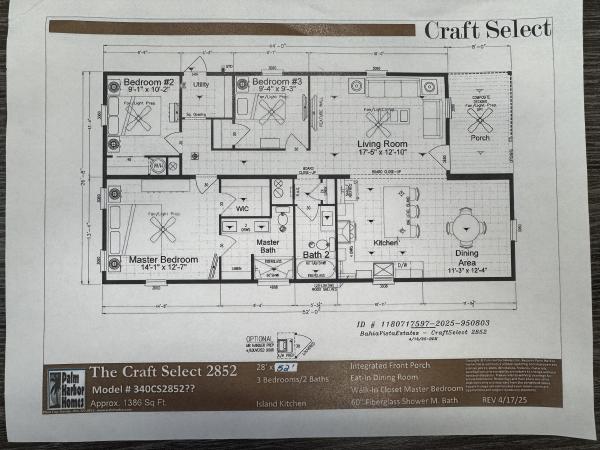 2025 Cavco 340CS28523A Mobile Home