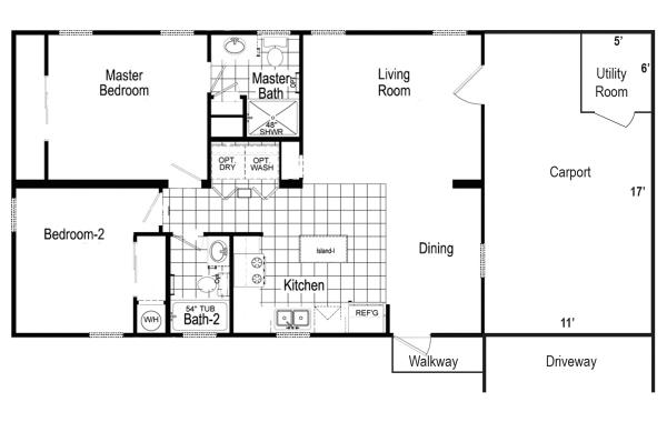 Floor plan of home