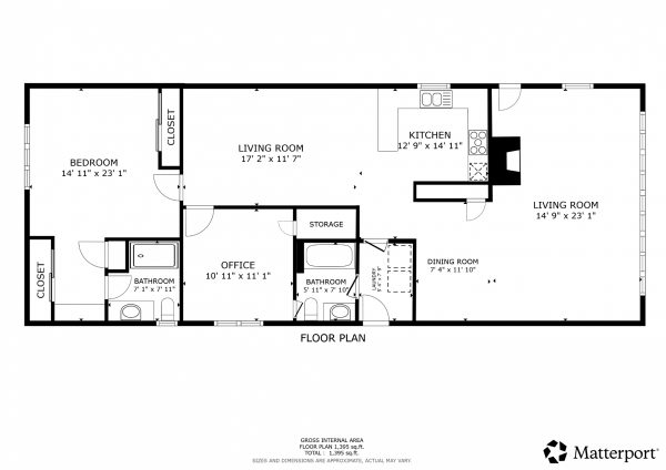 Floor plan of home