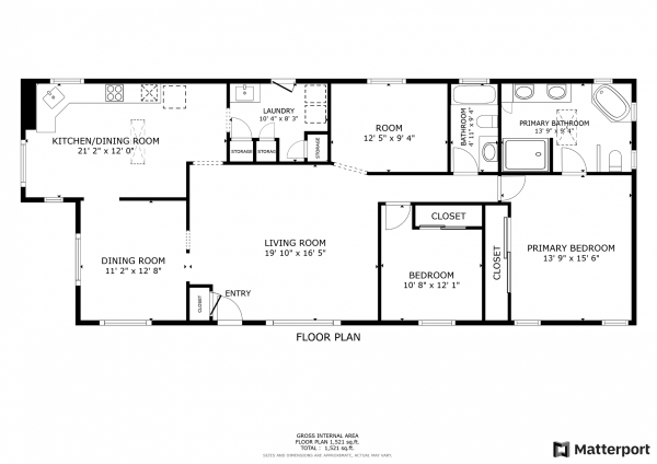 Floor plan of home