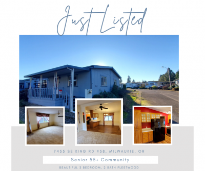 Mobile Home at 7455 SE King Rd #58 Milwaukie, OR 97222